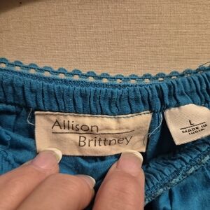 Allison Brittney Teal Skirt Made In India